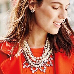Stella & Dot Starlet Pearl Statement Necklace